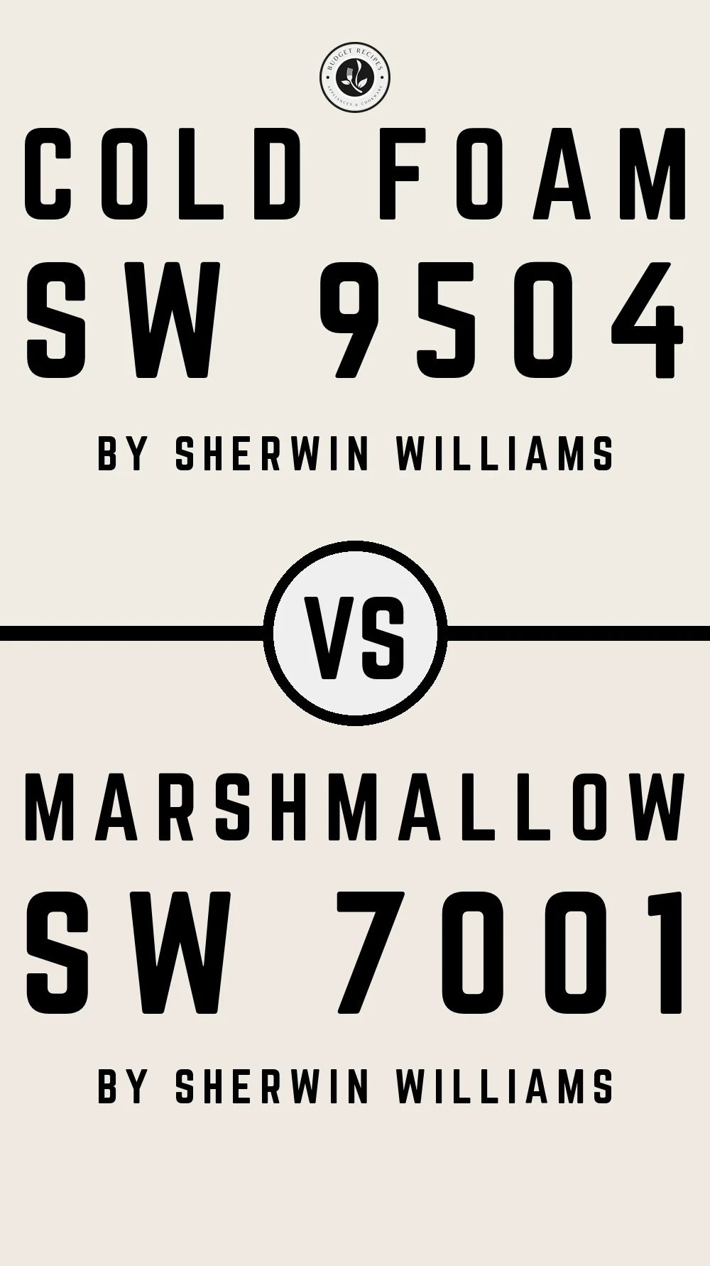 Cold Foam SW 9504 vs Marshmallow SW 7001