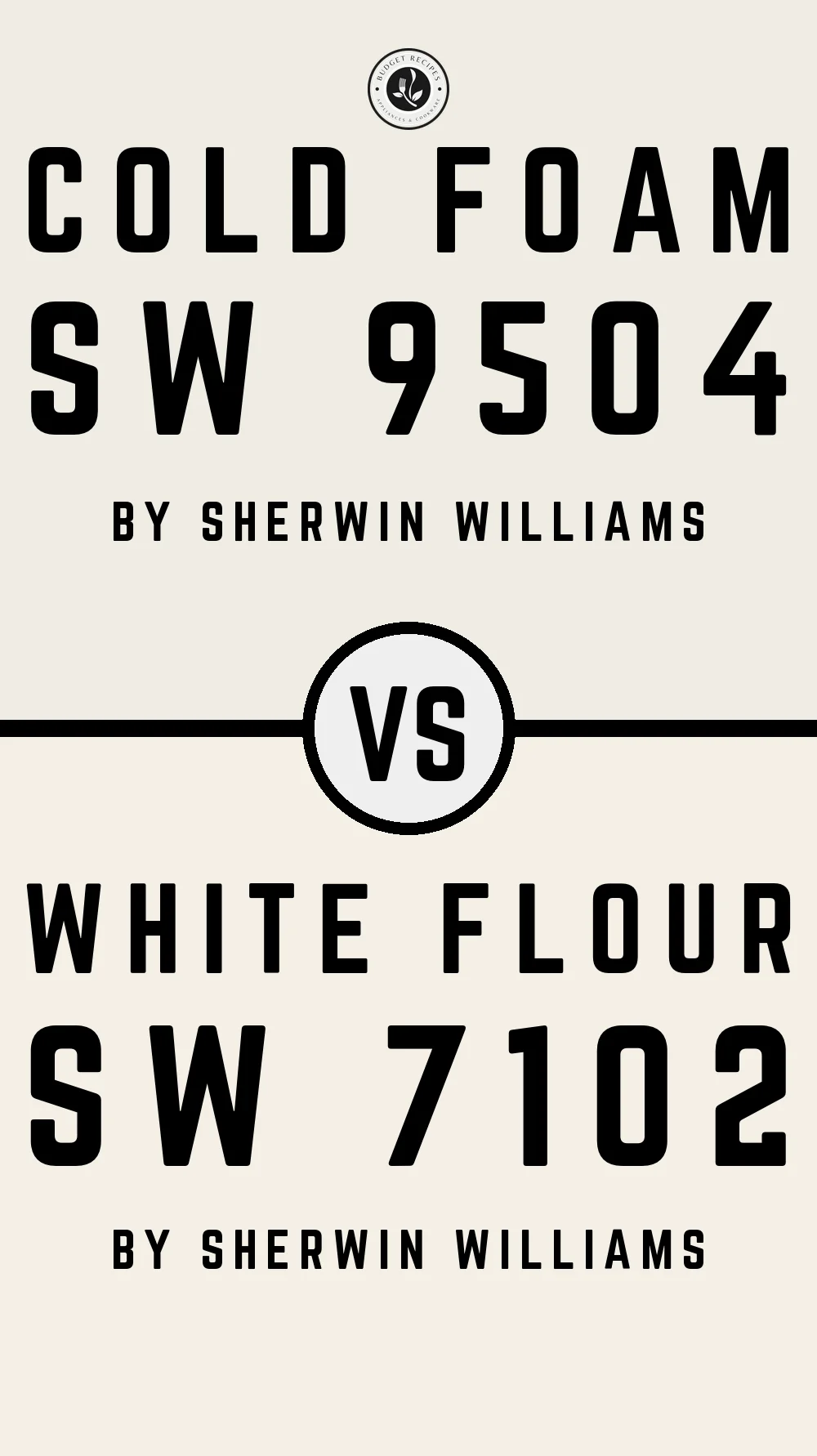 Cold Foam SW 9504 vs White Flour SW 7102