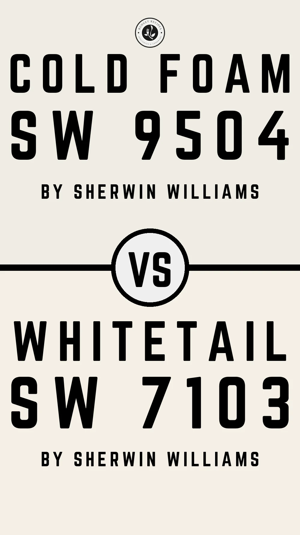 Cold Foam SW 9504 vs Whitetail SW 7103