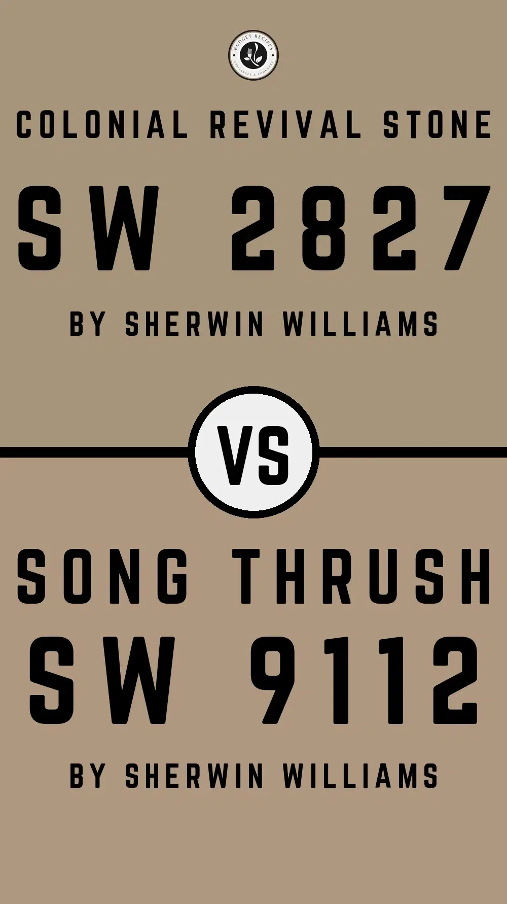 Colonial Revival Stone SW 2827 vs Song Thrush SW 9112