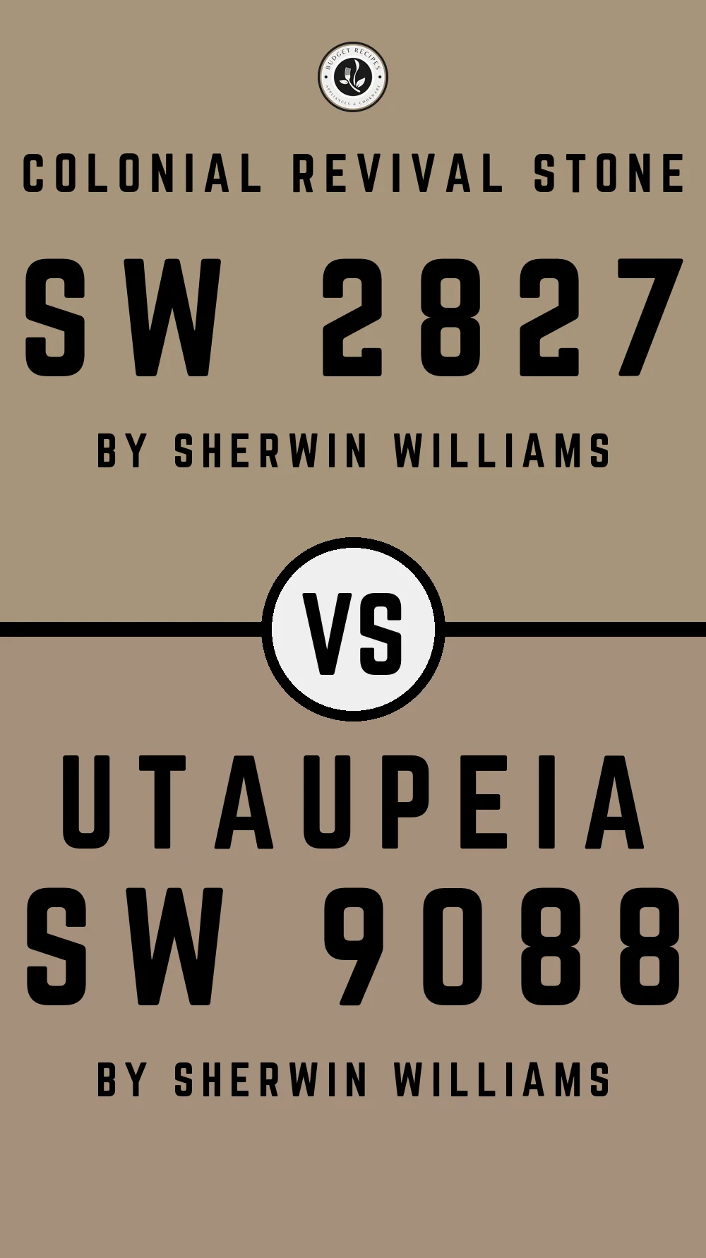 Colonial Revival Stone SW 2827 vs Utaupeia SW 9088