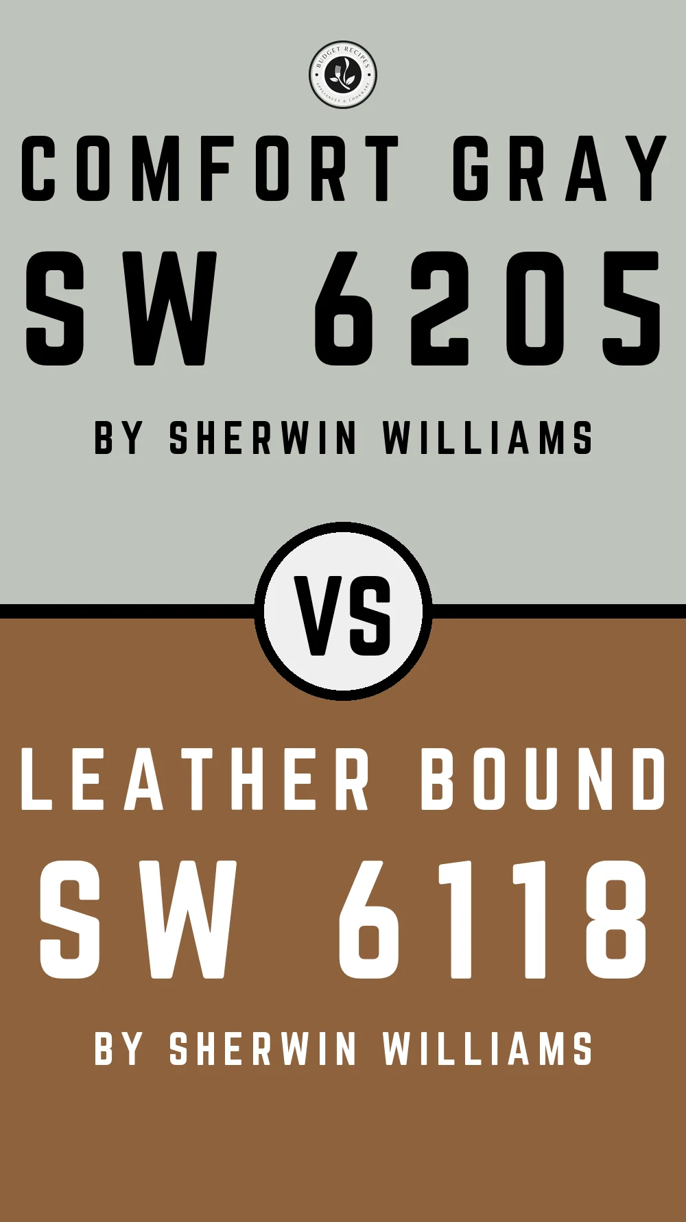 Comfort Gray by Sherwin Williams SW 6205 With Smoky Topaz SW 6118