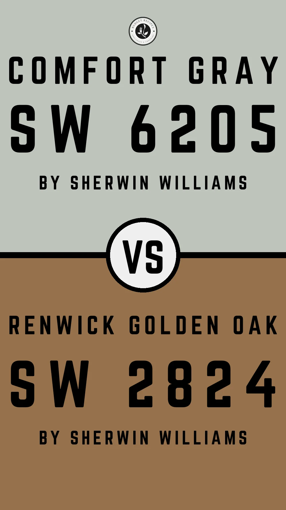 Comfort Gray by Sherwin Williams SW 6205 With Renwick Golden Oak SW 2824