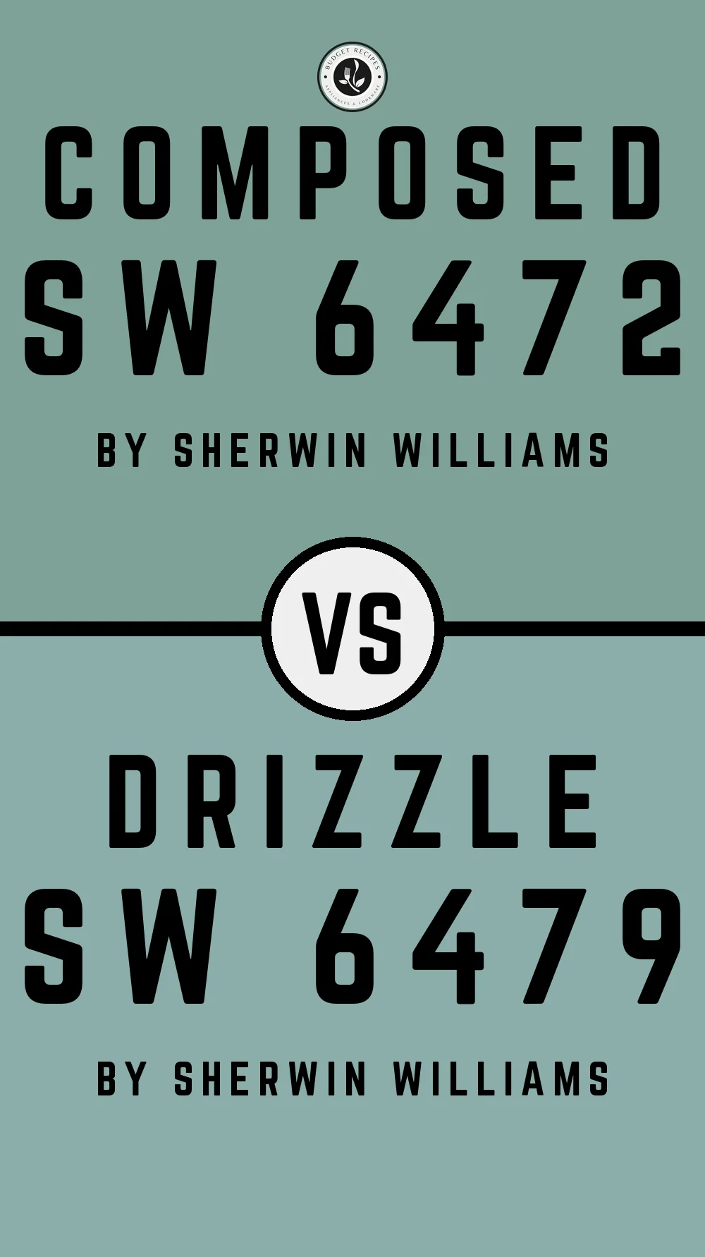 Composed SW 6472 vs Drizzle SW 6479