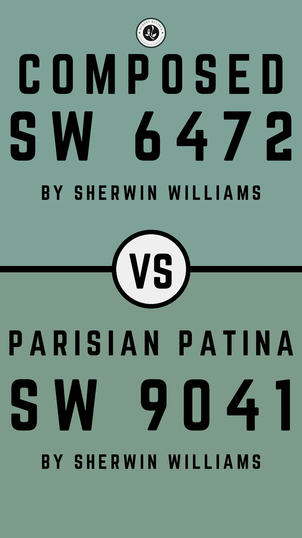 Composed SW 6472 vs Parisian Patina SW 9041