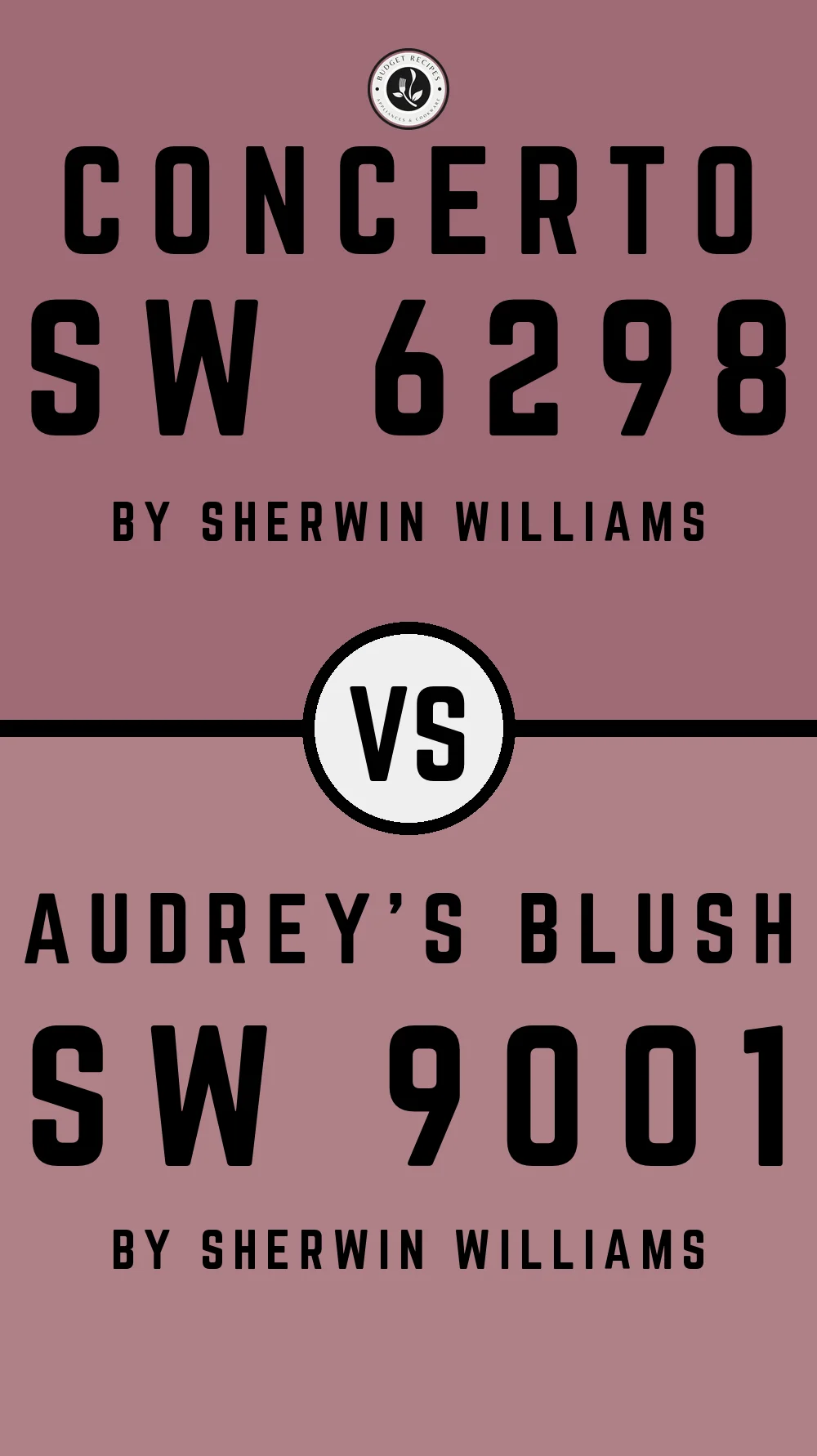 Concerto SW 6298 vs Audrey's Blush SW 9001