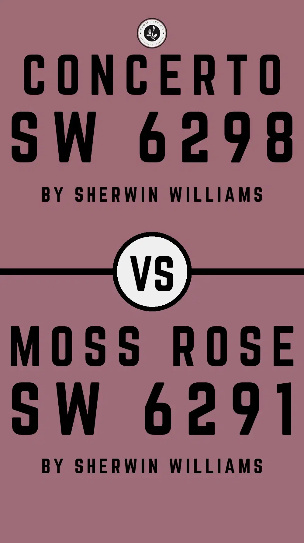 Concerto SW 6298 vs Moss Rose SW 6291