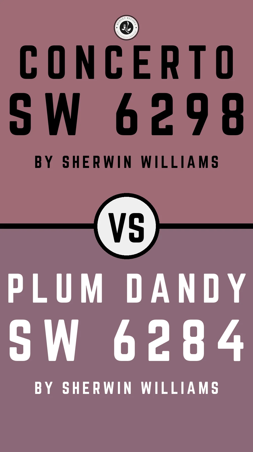 Concerto SW 6298 vs Plum Dandy SW 6284