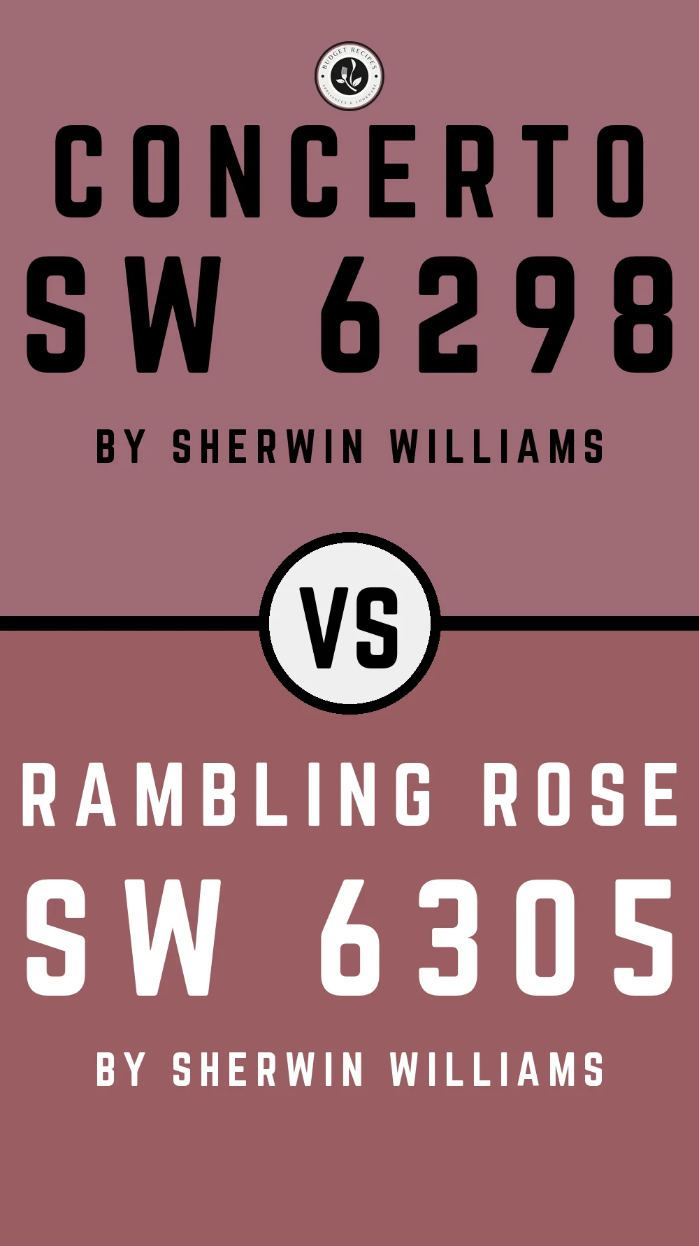 Concerto SW 6298 vs Rambling Rose SW 6305