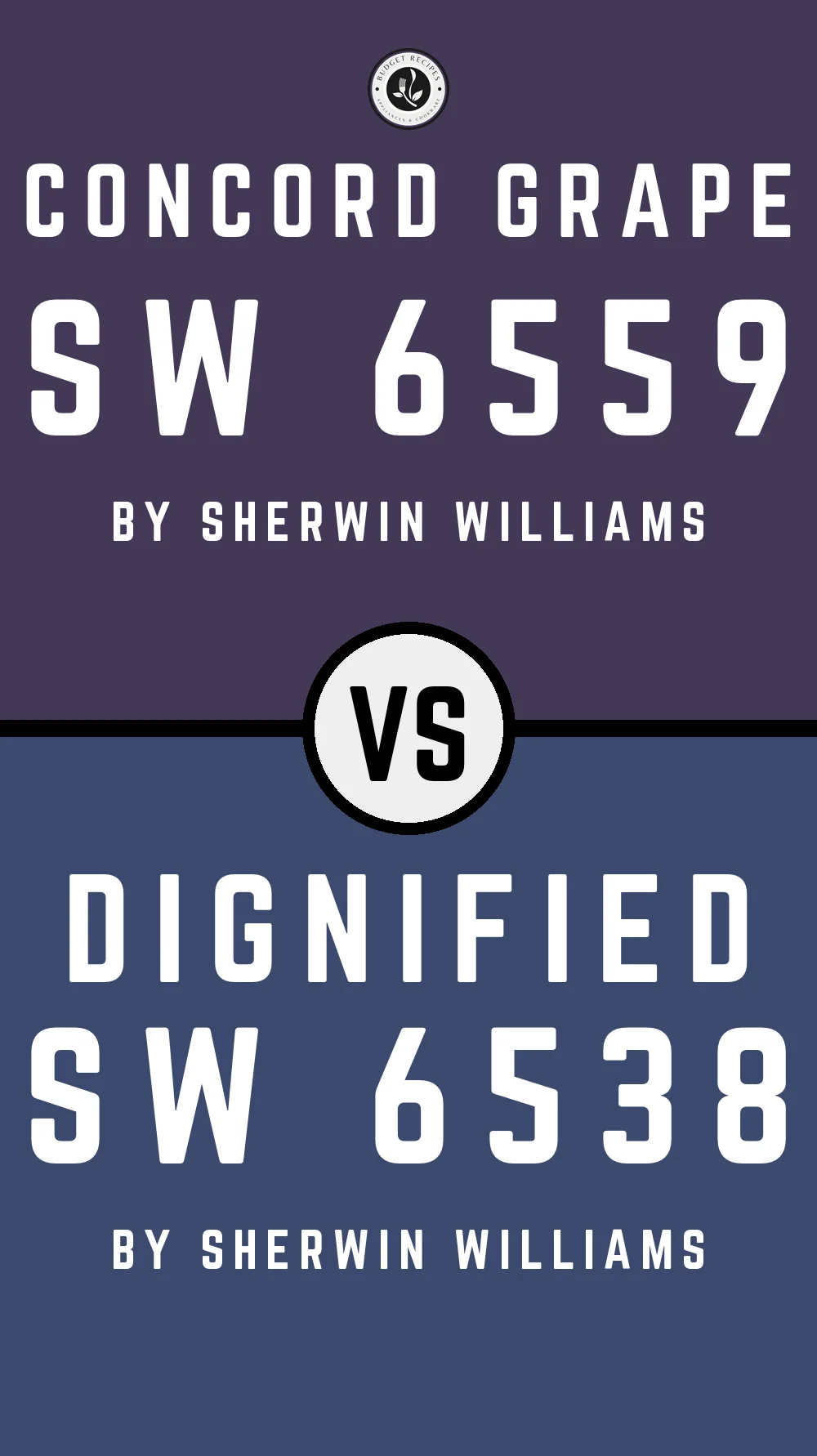 Concord Grape SW 6559 vs Dignified SW 6538
