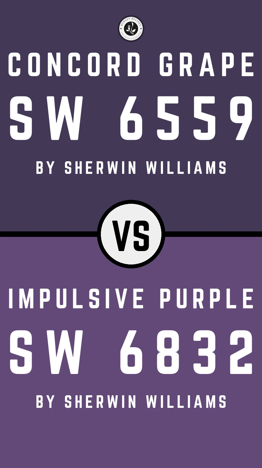 Concord Grape SW 6559 vs Impulsive Purple SW 6832