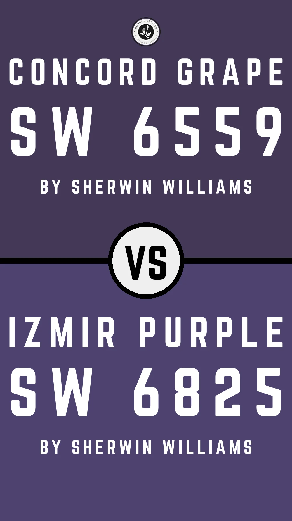 Concord Grape SW 6559 vs Izmir Purple SW 6825