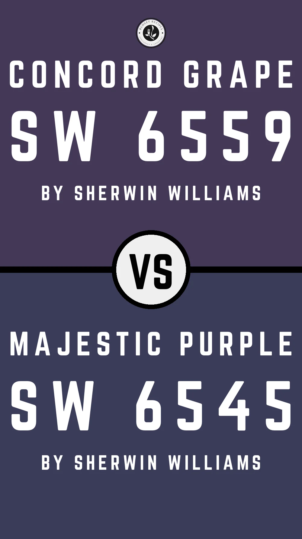 Concord Grape SW 6559 vs Majestic Purple SW 6545