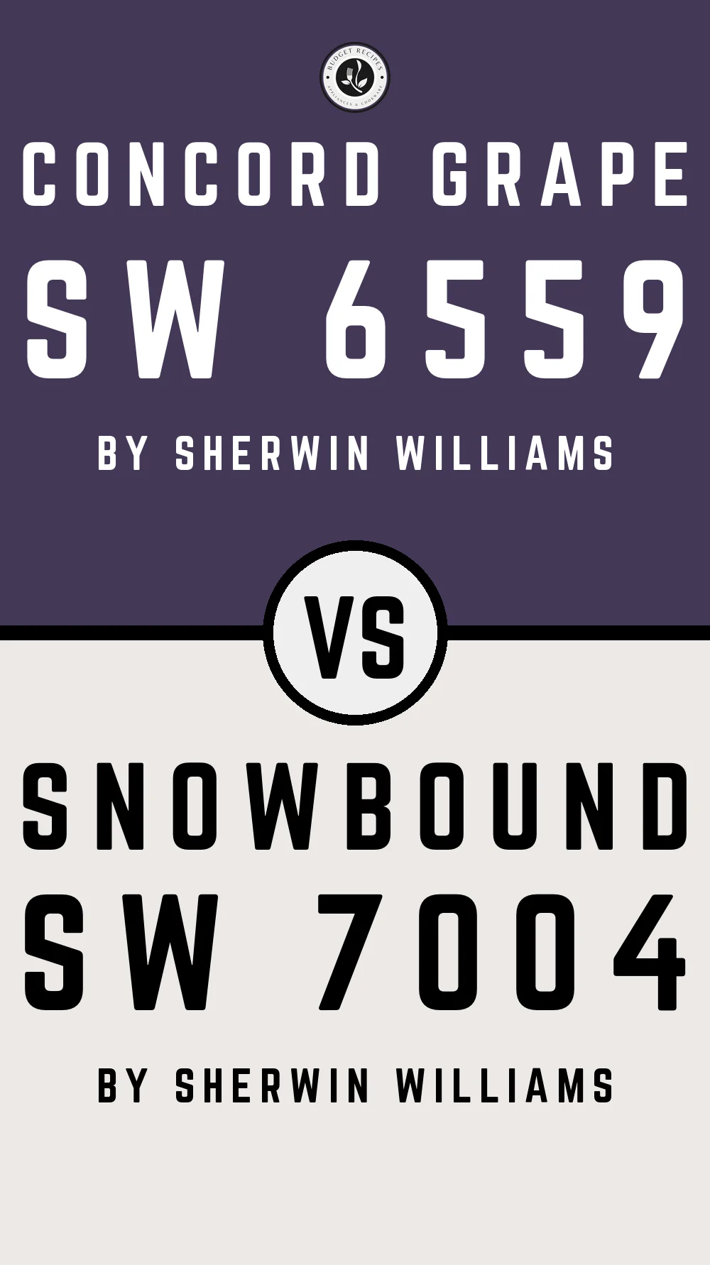 Concord Grape SW 6559 vs Snowbound SW 7004