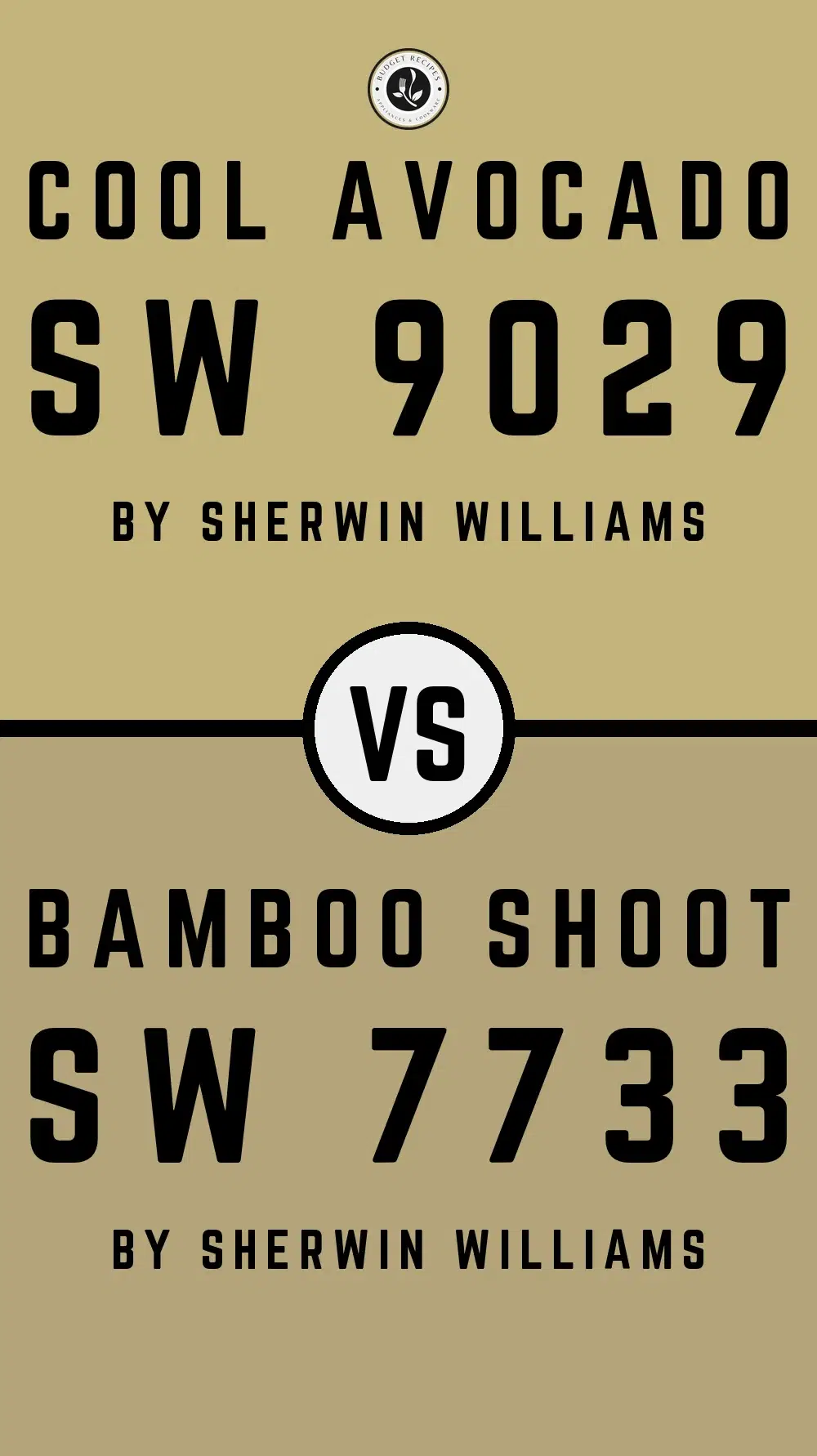 Cool Avocado SW 9029 vs Bamboo Shoot SW 7733