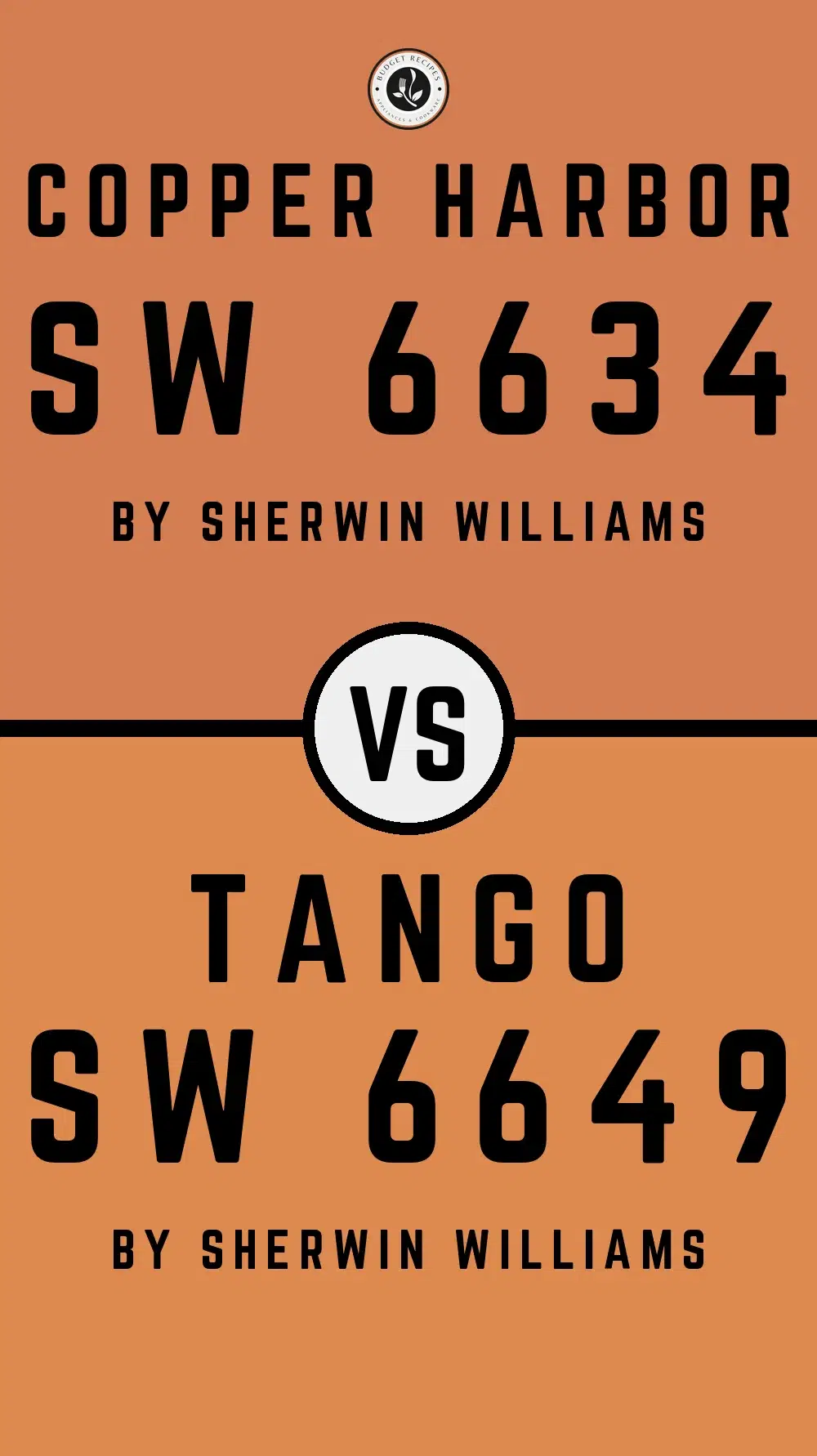 Copper Harbor SW 6634 vs Tango SW 6649