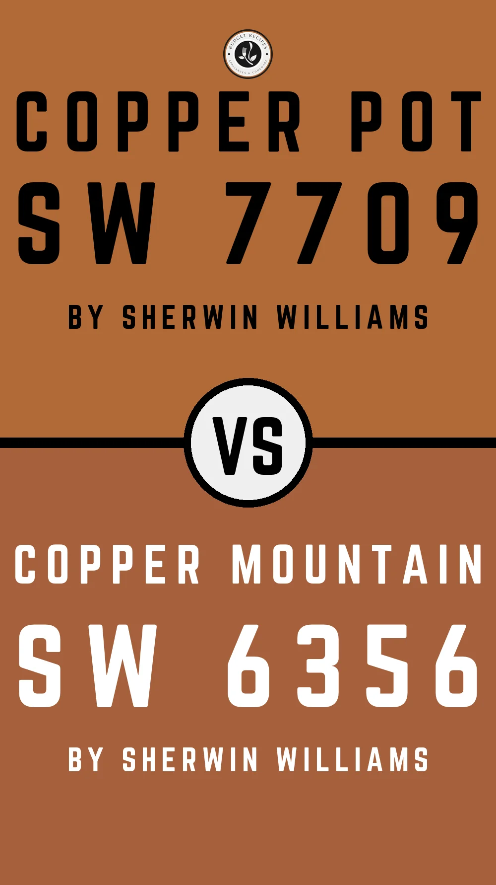 Copper Pot SW 7709 vs Copper Mountain SW 6356