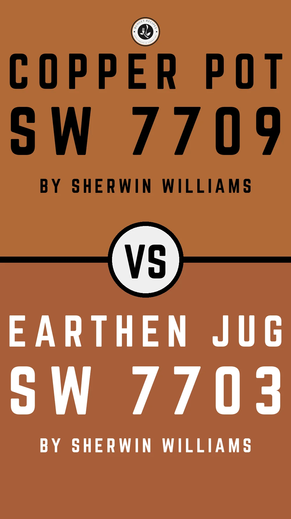 Copper Pot SW 7709 vs Earthen Jug SW 7703