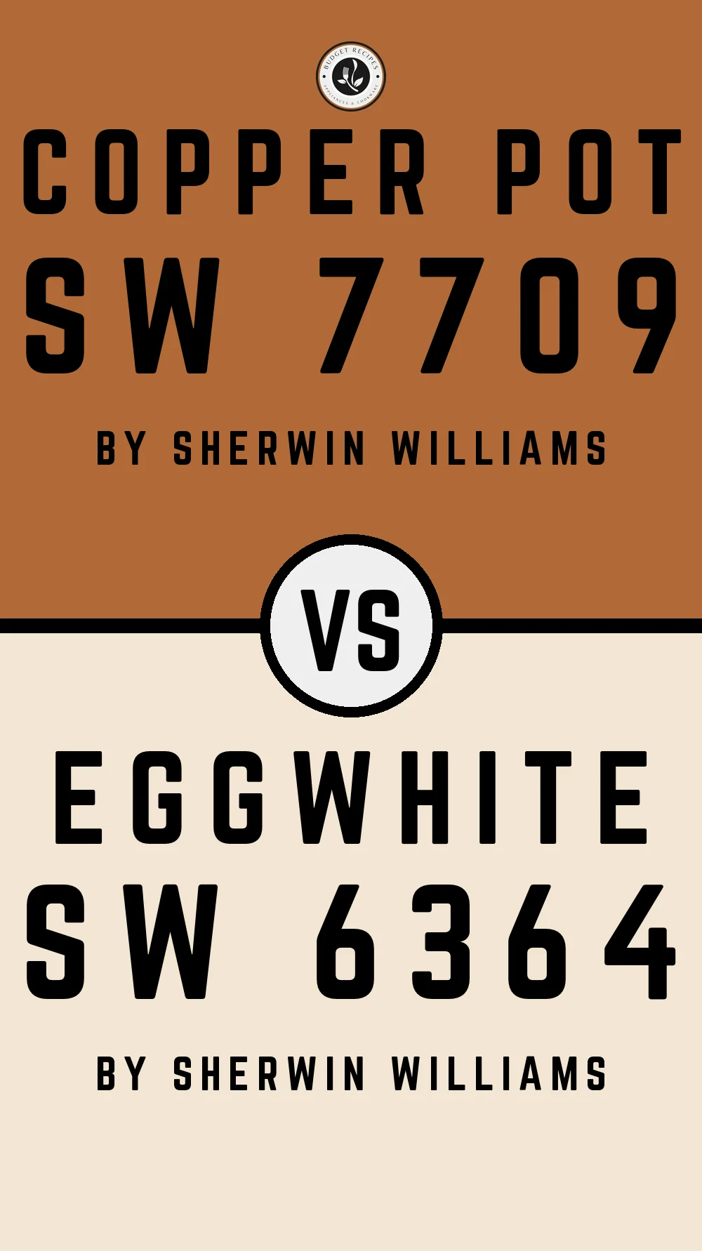 Copper Pot SW 7709 vs Eggwhite SW 6364