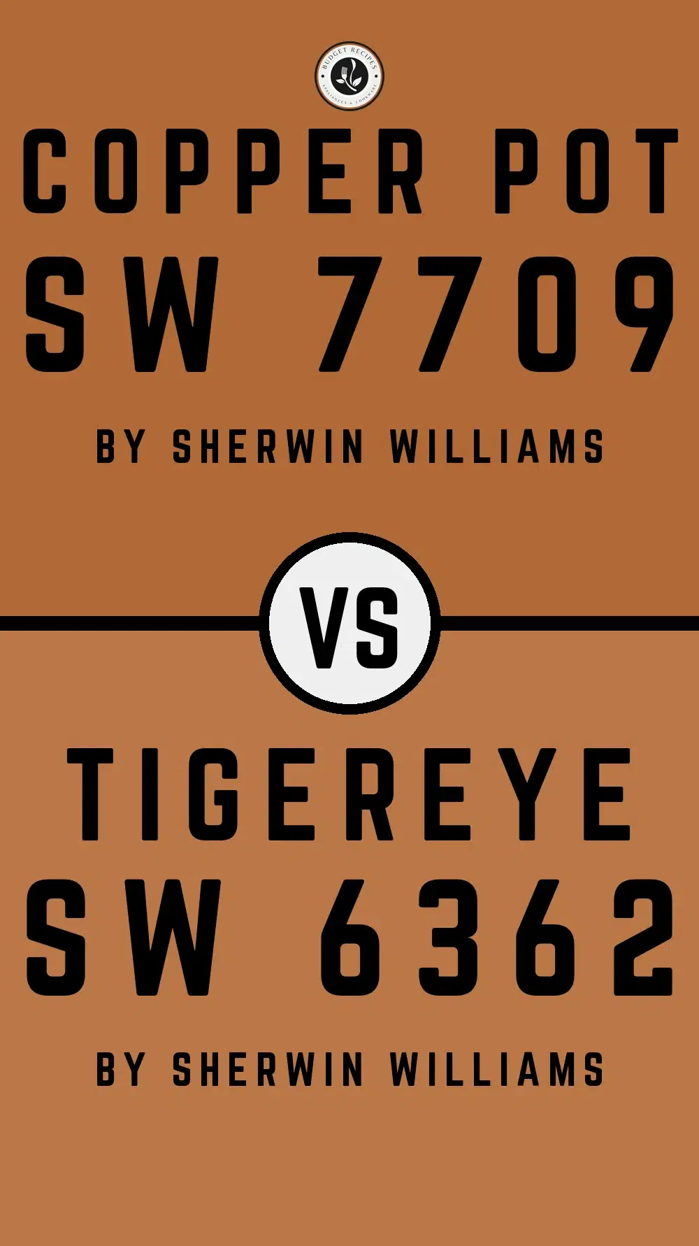 Copper Pot SW 7709 vs Tigereye SW 6362