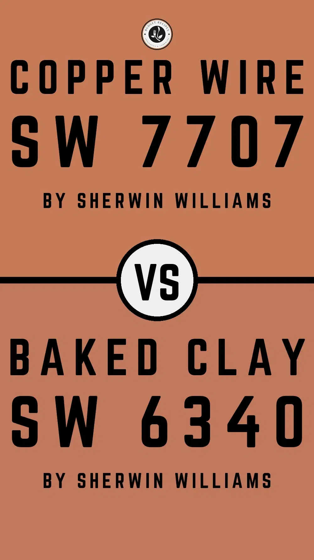 Copper Wire SW 7707 vs Baked Clay SW 6340