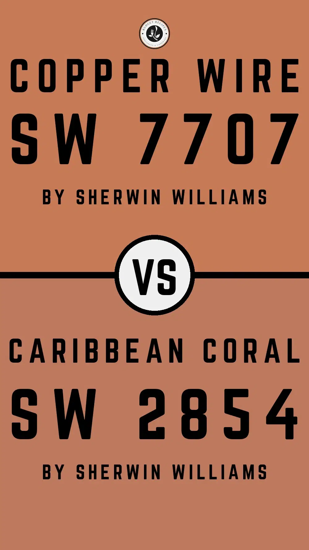 Copper Wire SW 7707 vs Caribbean Coral SW 2854