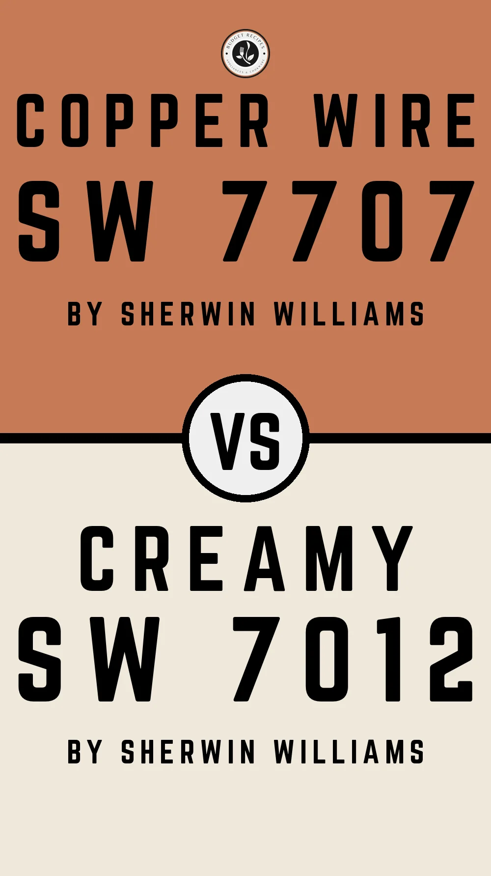 Copper Wire SW 7707 vs Creamy SW 7012