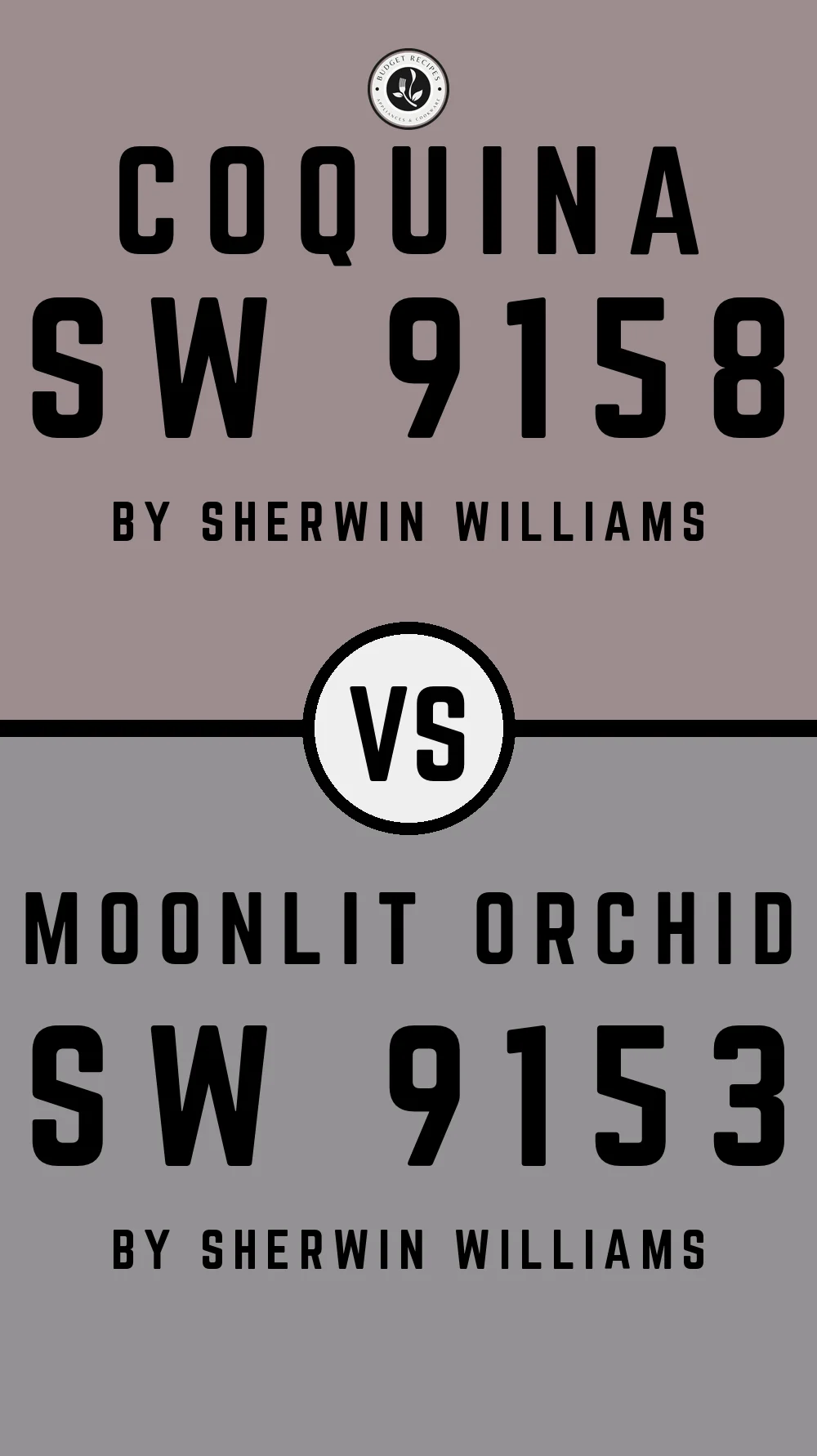 Coquina SW 9158 vs Moonlit Orchid SW 9153