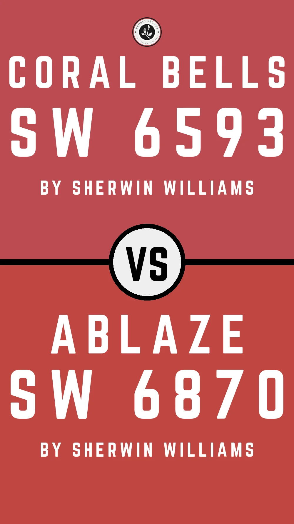 Coral Bells SW 6593 vs Ablaze SW 6870
