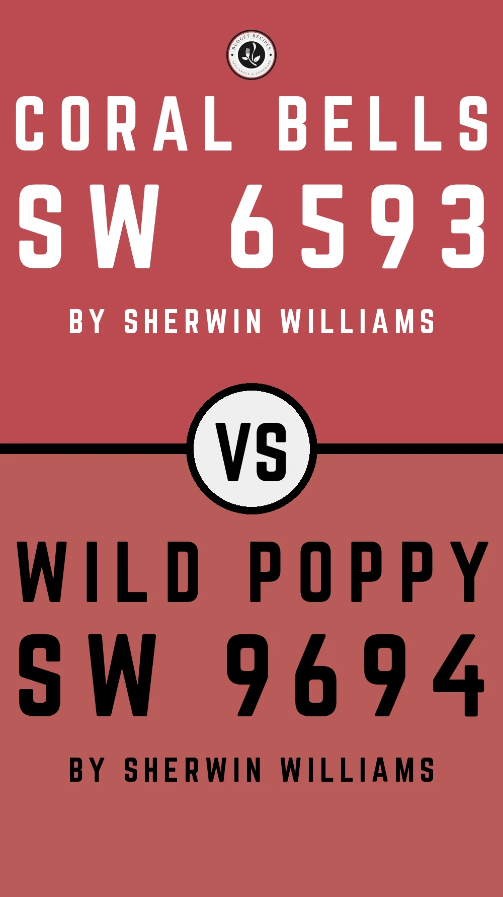 Coral Bells SW 6593 vs Wild Poppy SW 9694