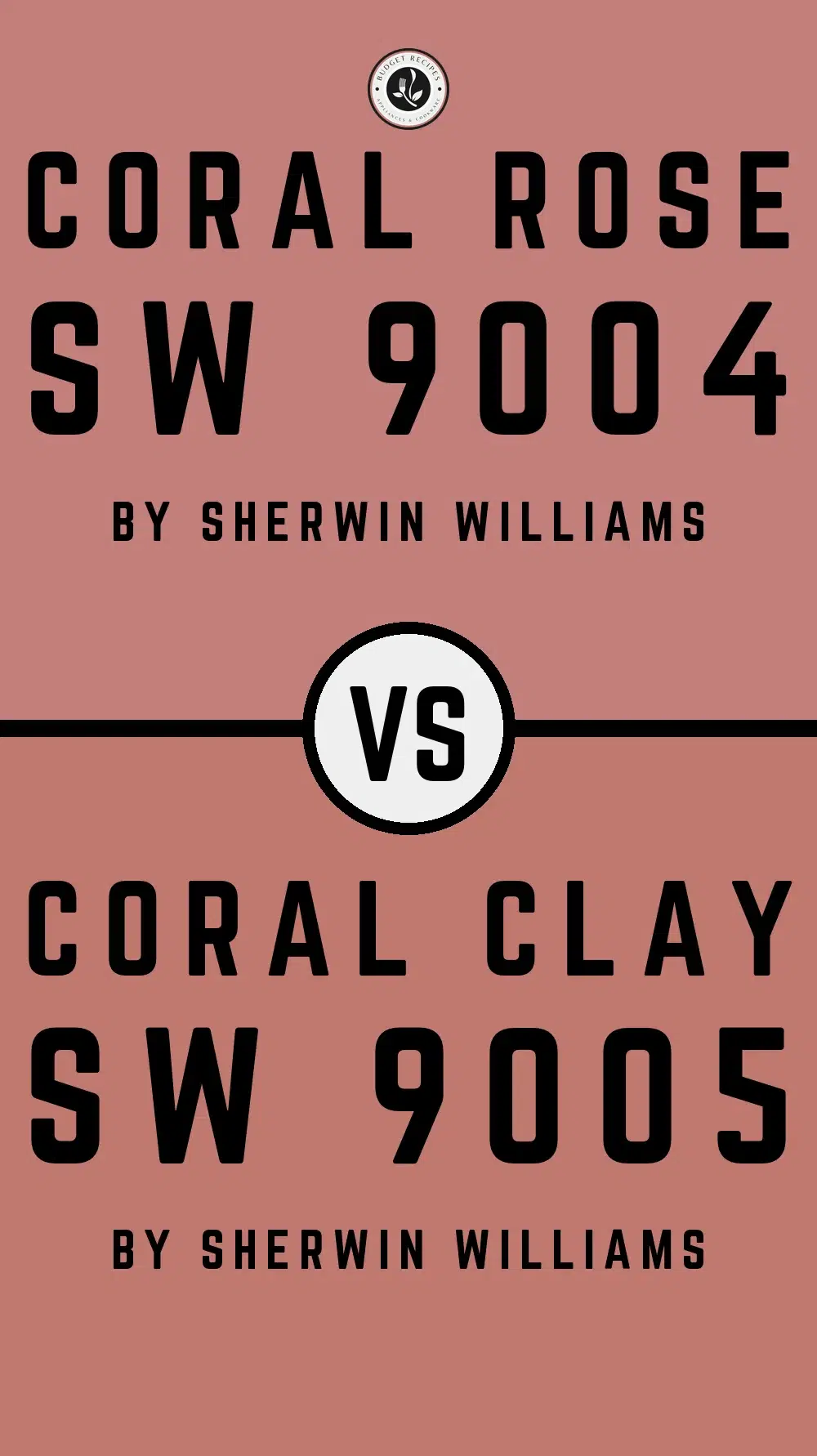 Coral Rose SW 9004 vs Coral Clay SW 9005