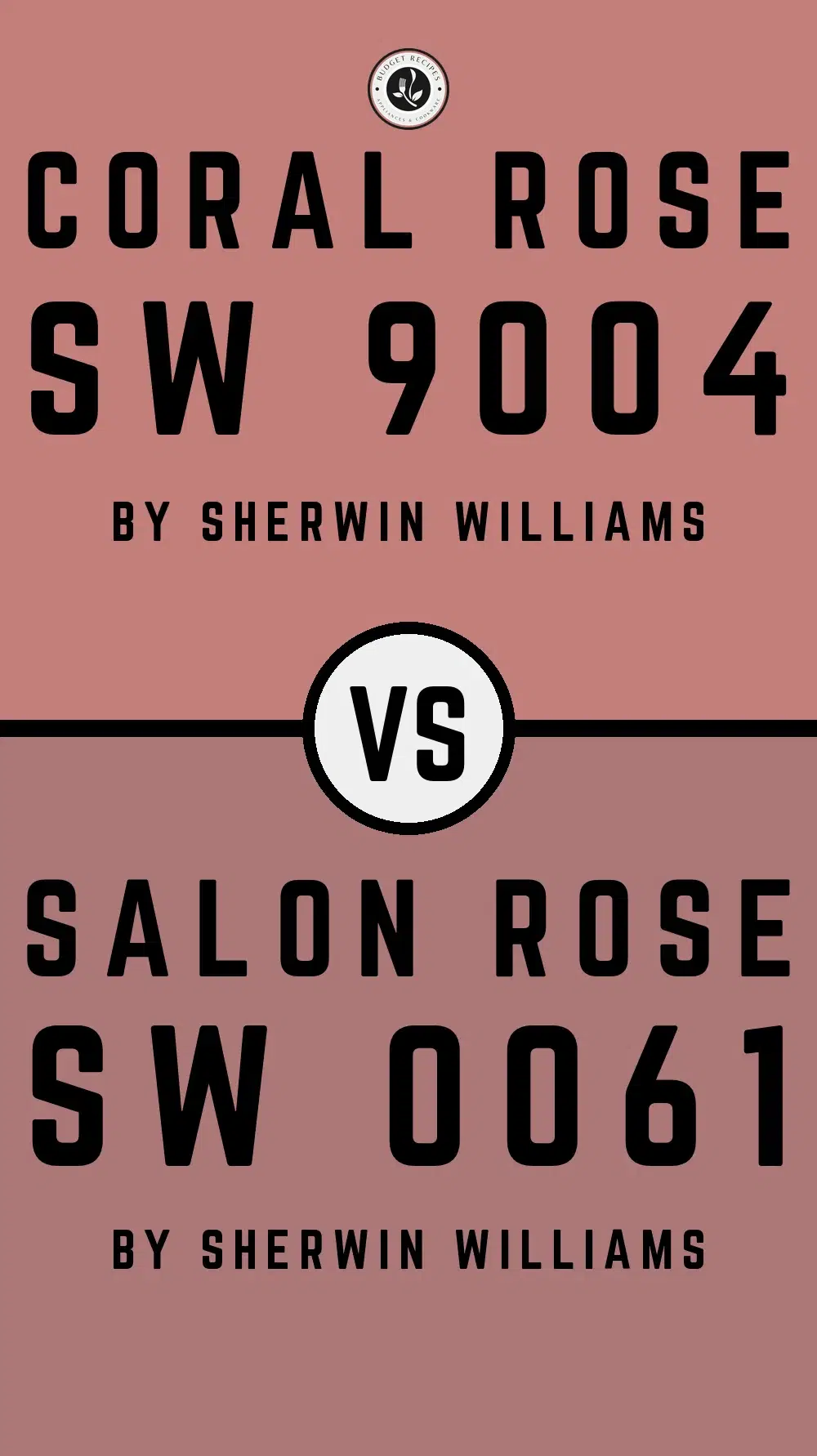 Coral Rose SW 9004 vs Salon Rose SW 0061