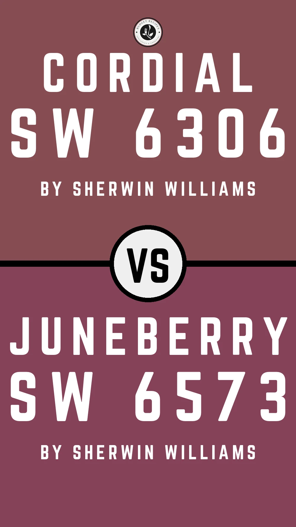 Cordial SW 6306 vs Juneberry SW 6573