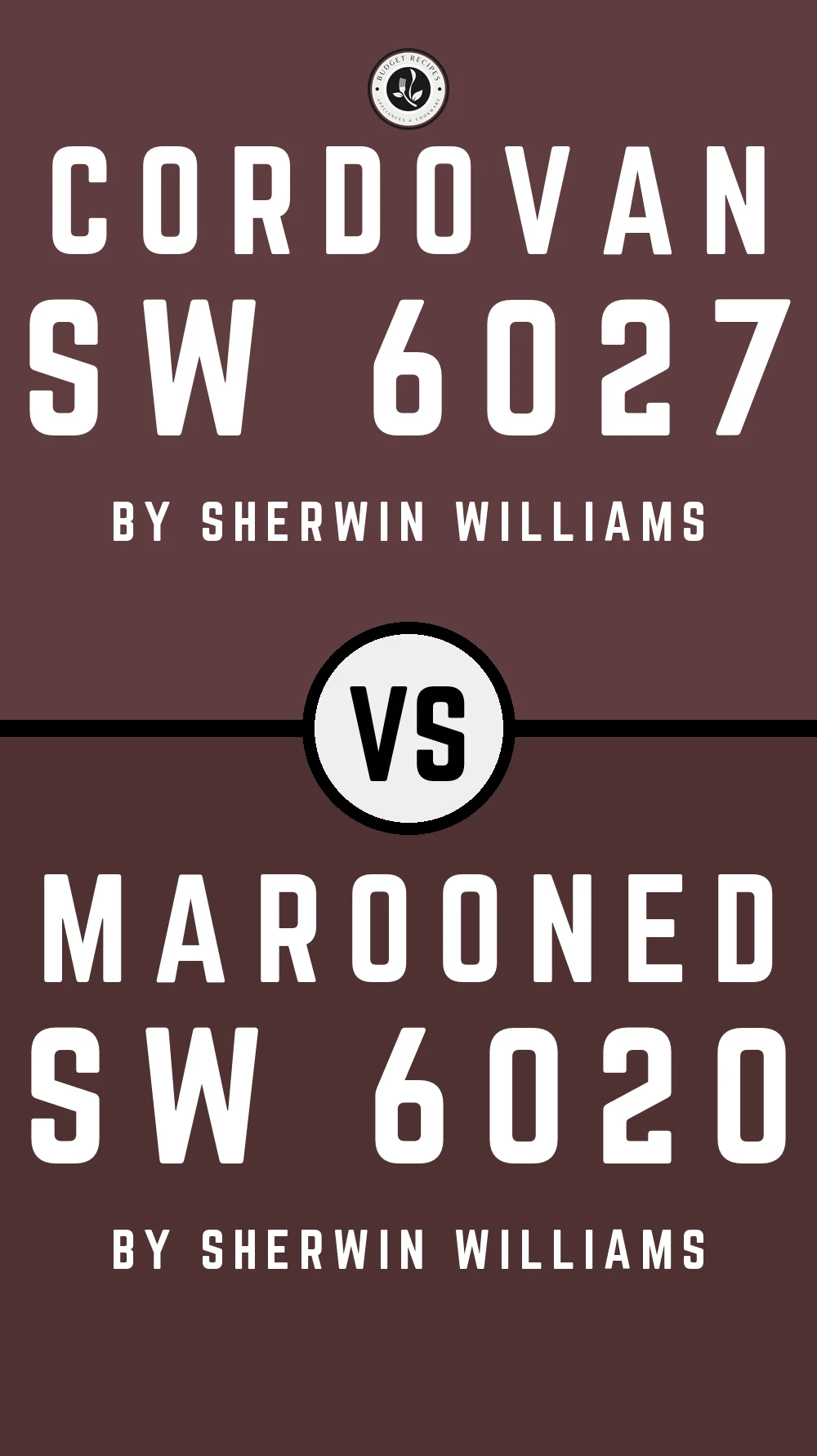 Cordovan SW 6027 vs Marooned SW 6020