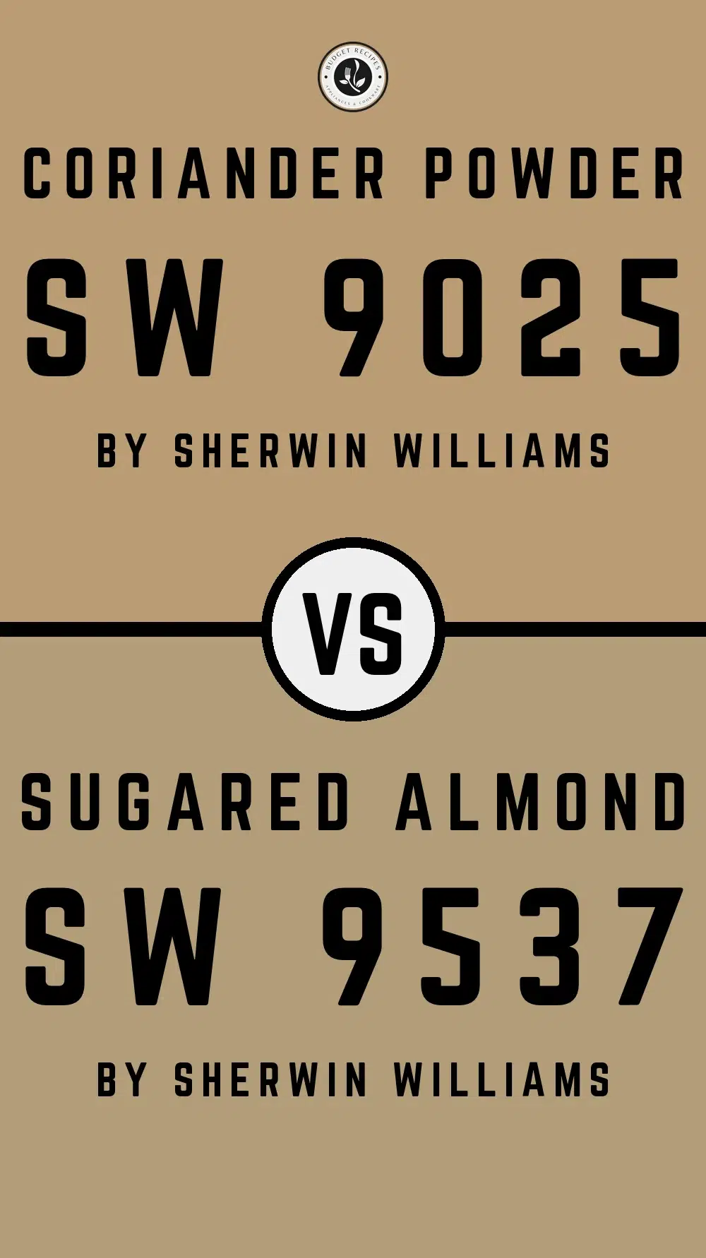 Coriander Powder SW 9025 vs Sugared Almond SW 9537