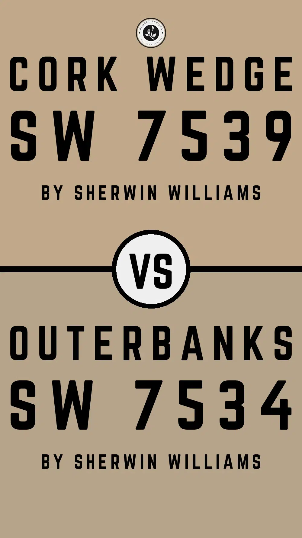 Cork Wedge SW 7539 vs Outerbanks SW 7534