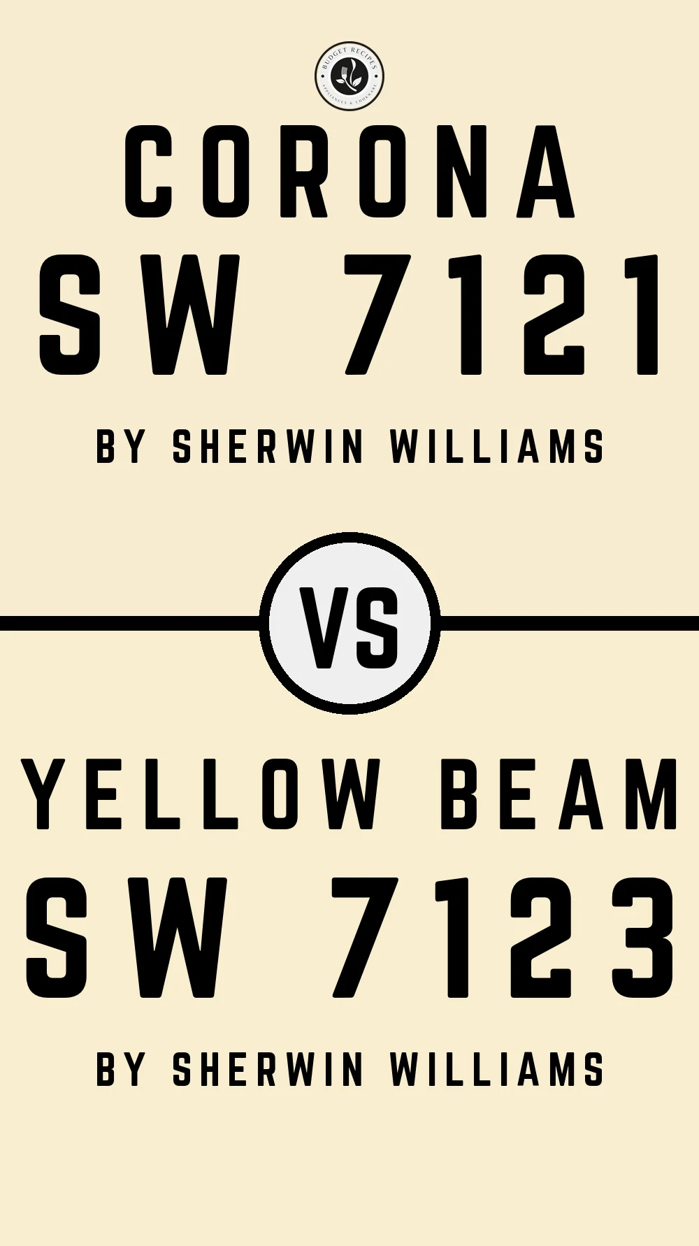 Corona SW 7121 vs Yellow Beam SW 7123