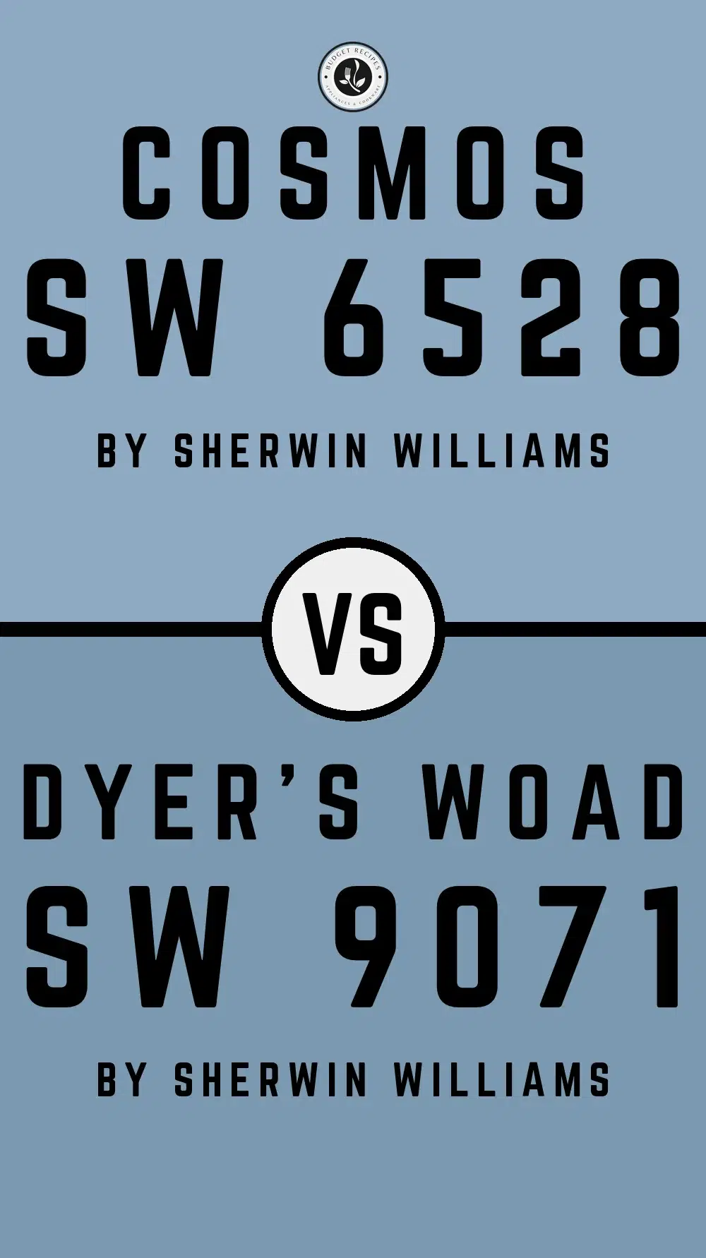 Cosmos SW 6528 vs Dyer's Woad SW 9071