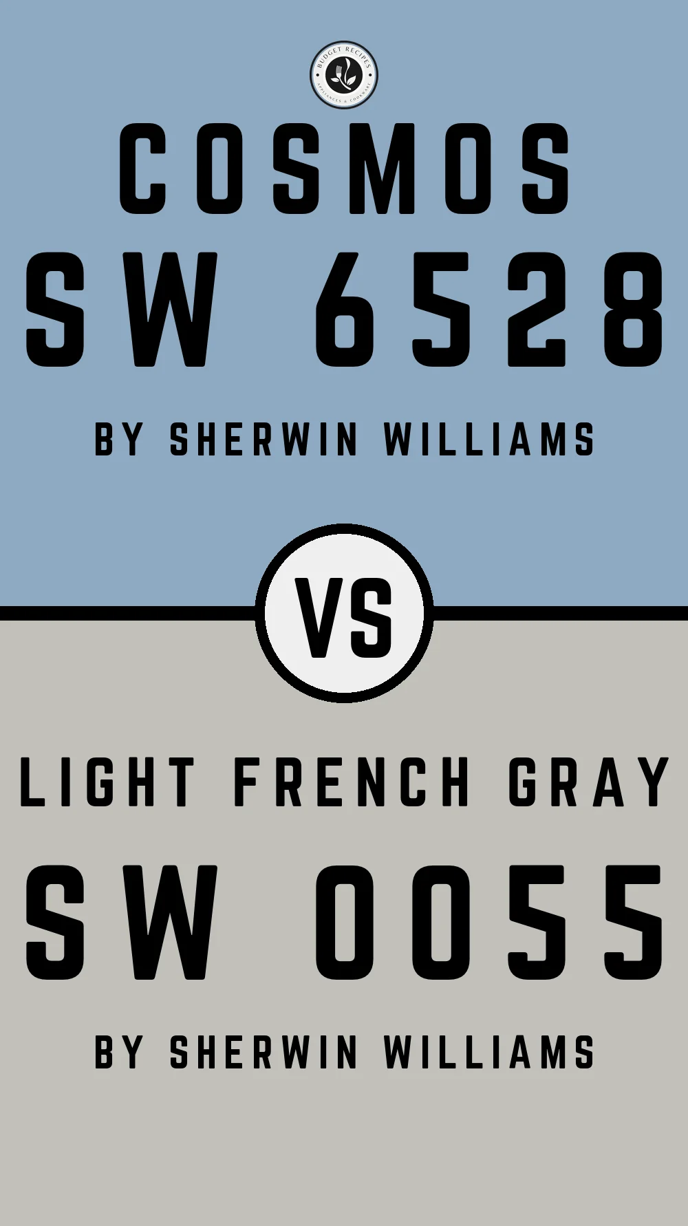 Cosmos SW 6528 vs Light French Gray SW 0055