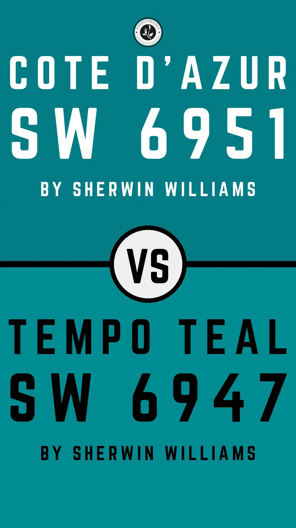 Cote D'Azur SW 6951 vs Tempo Teal SW 6947