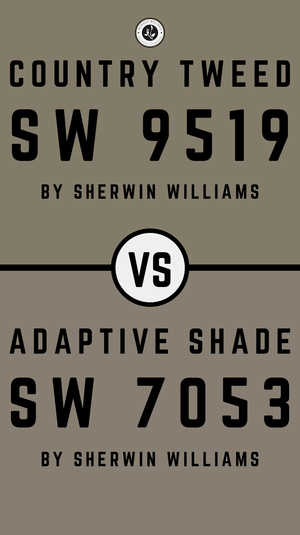 Country Tweed SW 9519 vs Adaptive Shade SW 7053