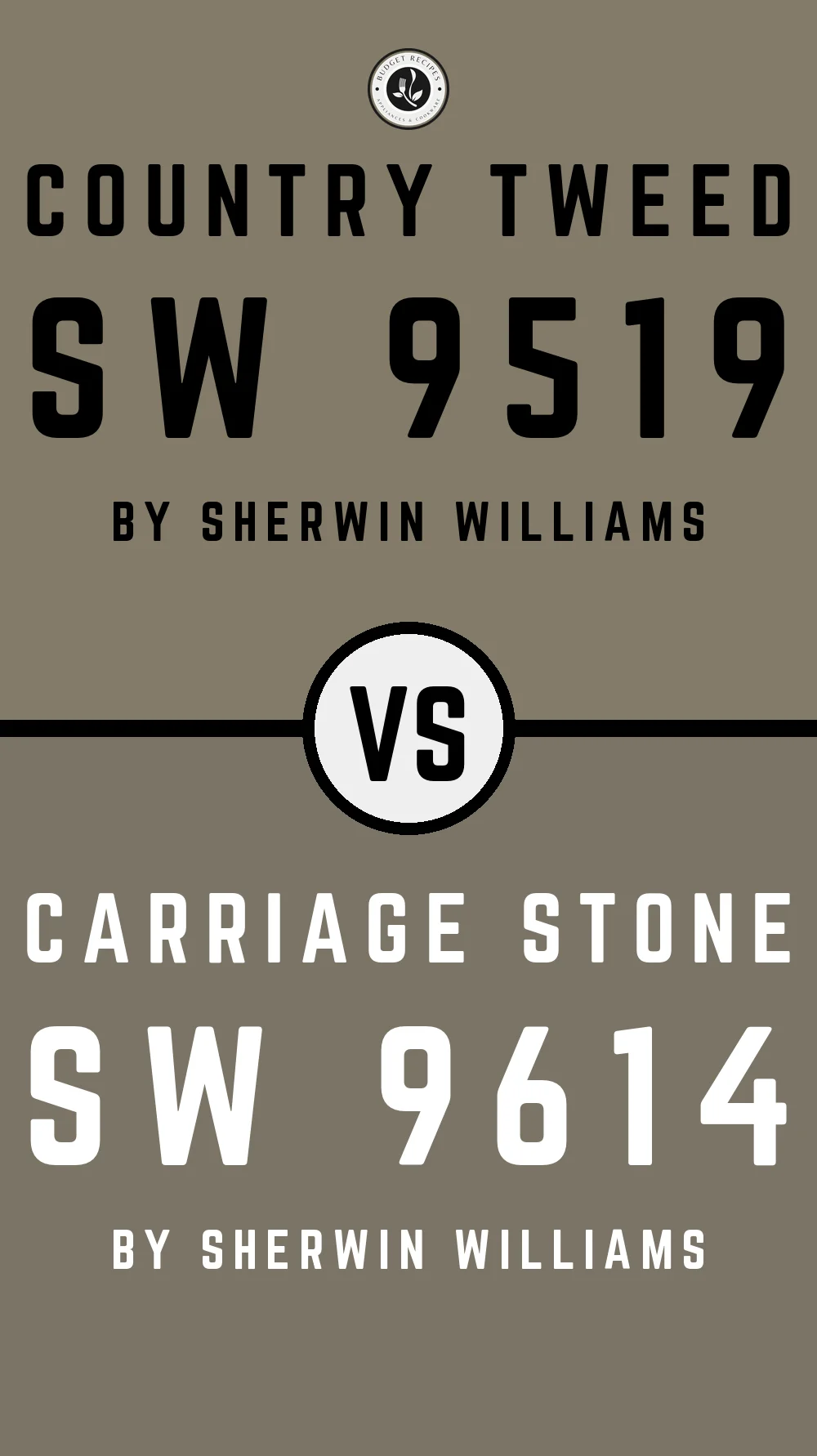 Country Tweed SW 9519 vs Carriage Stone SW 9614