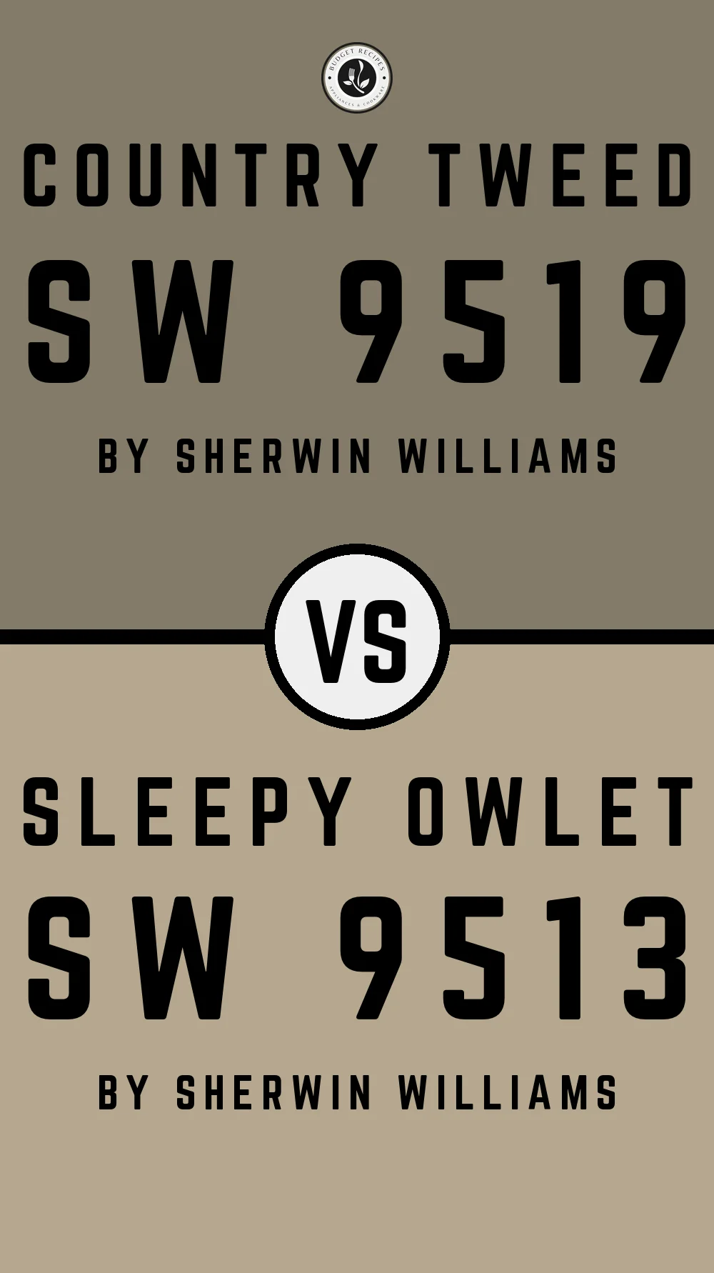 Country Tweed SW 9519 vs Sleepy Owlet SW 9513