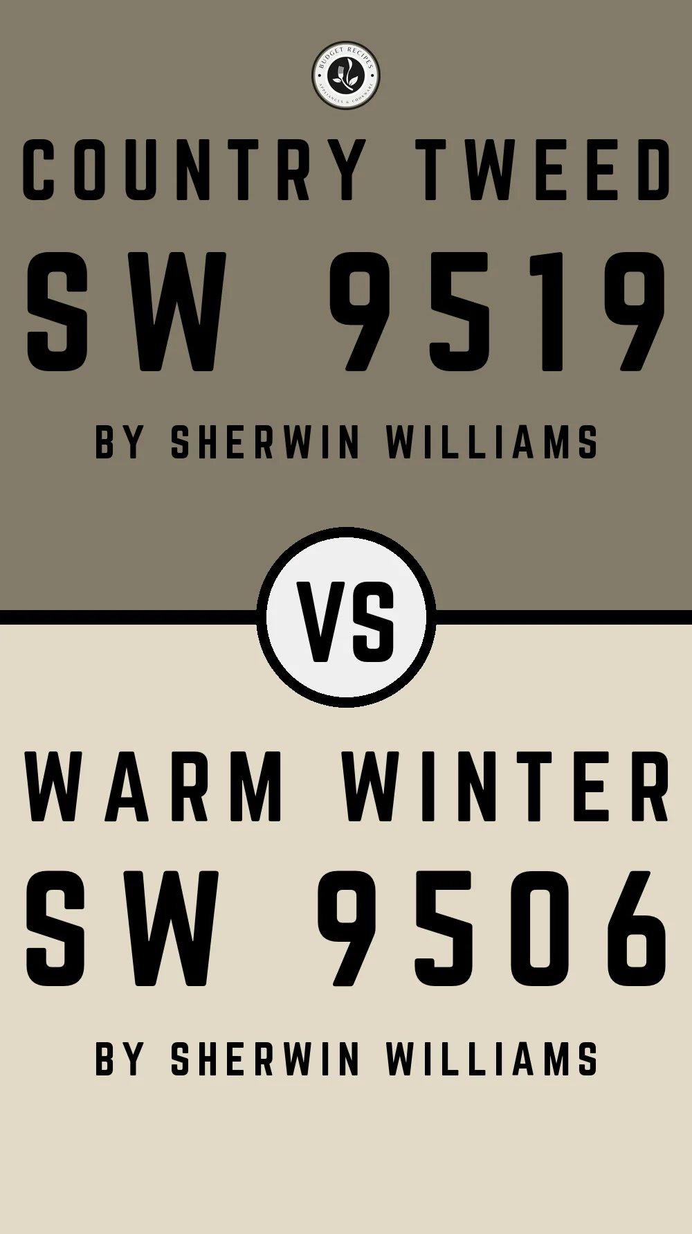 Country Tweed SW 9519 vs Warm Winter SW 9506