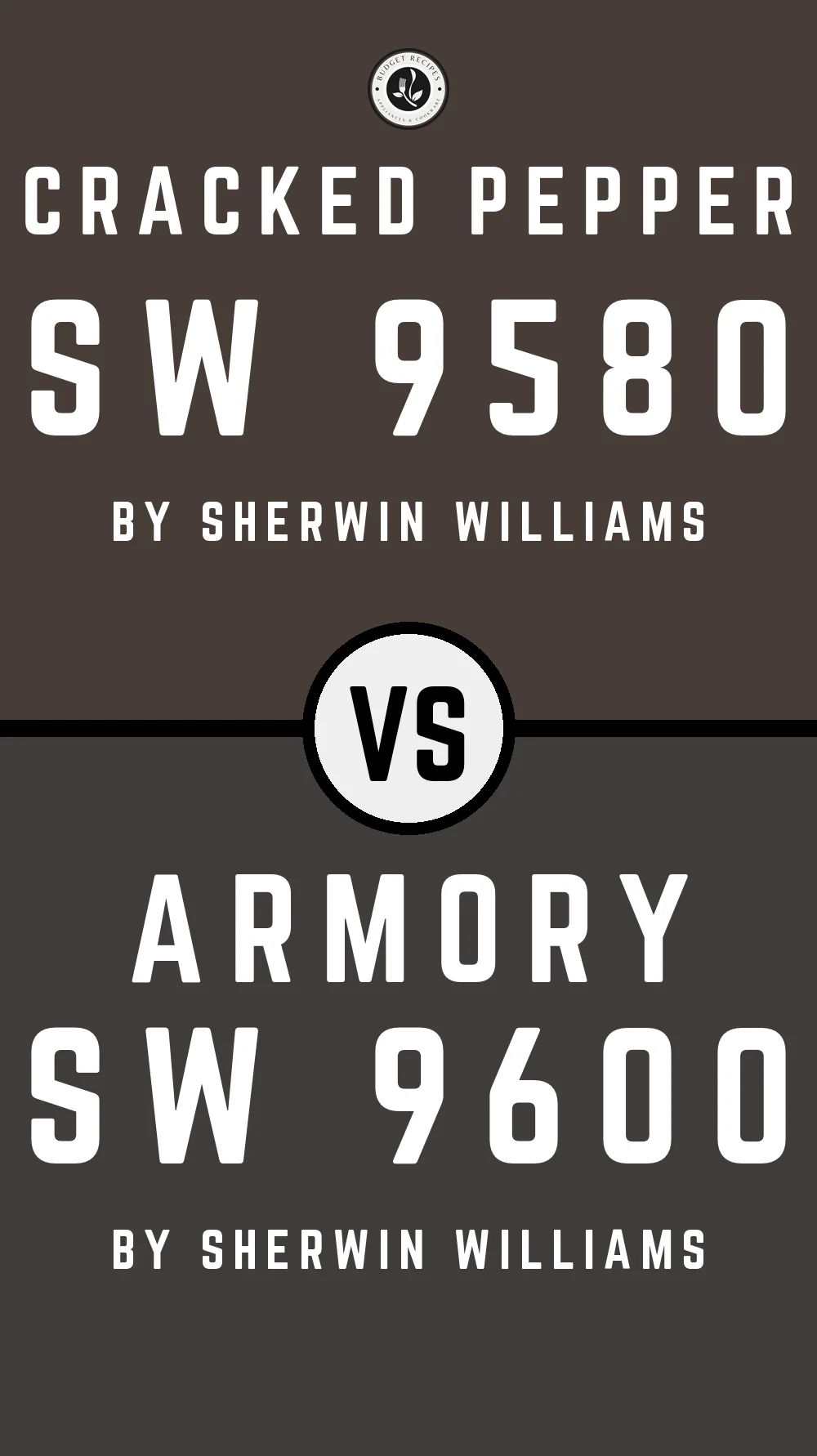 Cracked Pepper SW 9580 vs Armory SW 9600