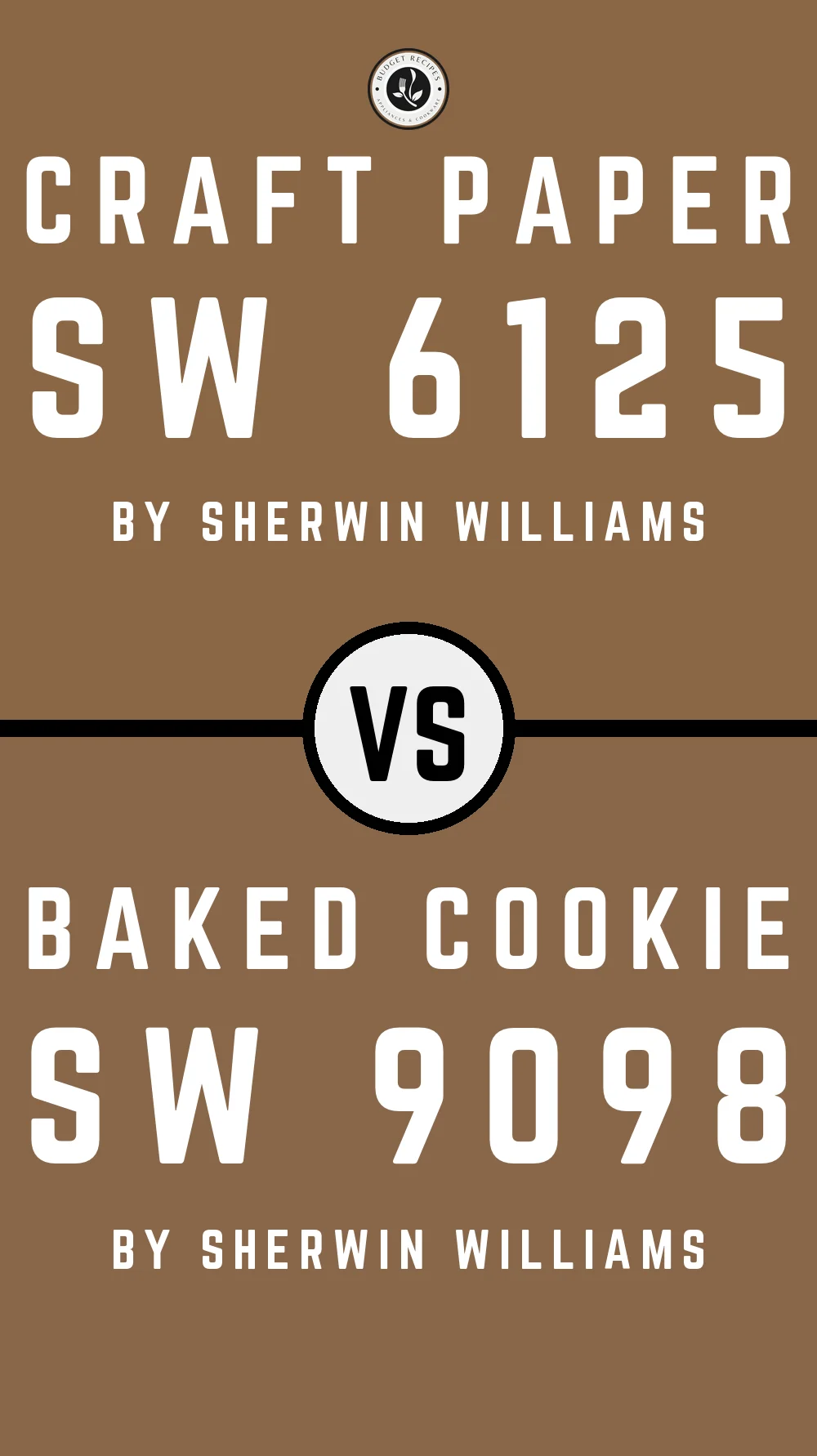 Craft Paper SW 6125 vs Baked Cookie SW 9098