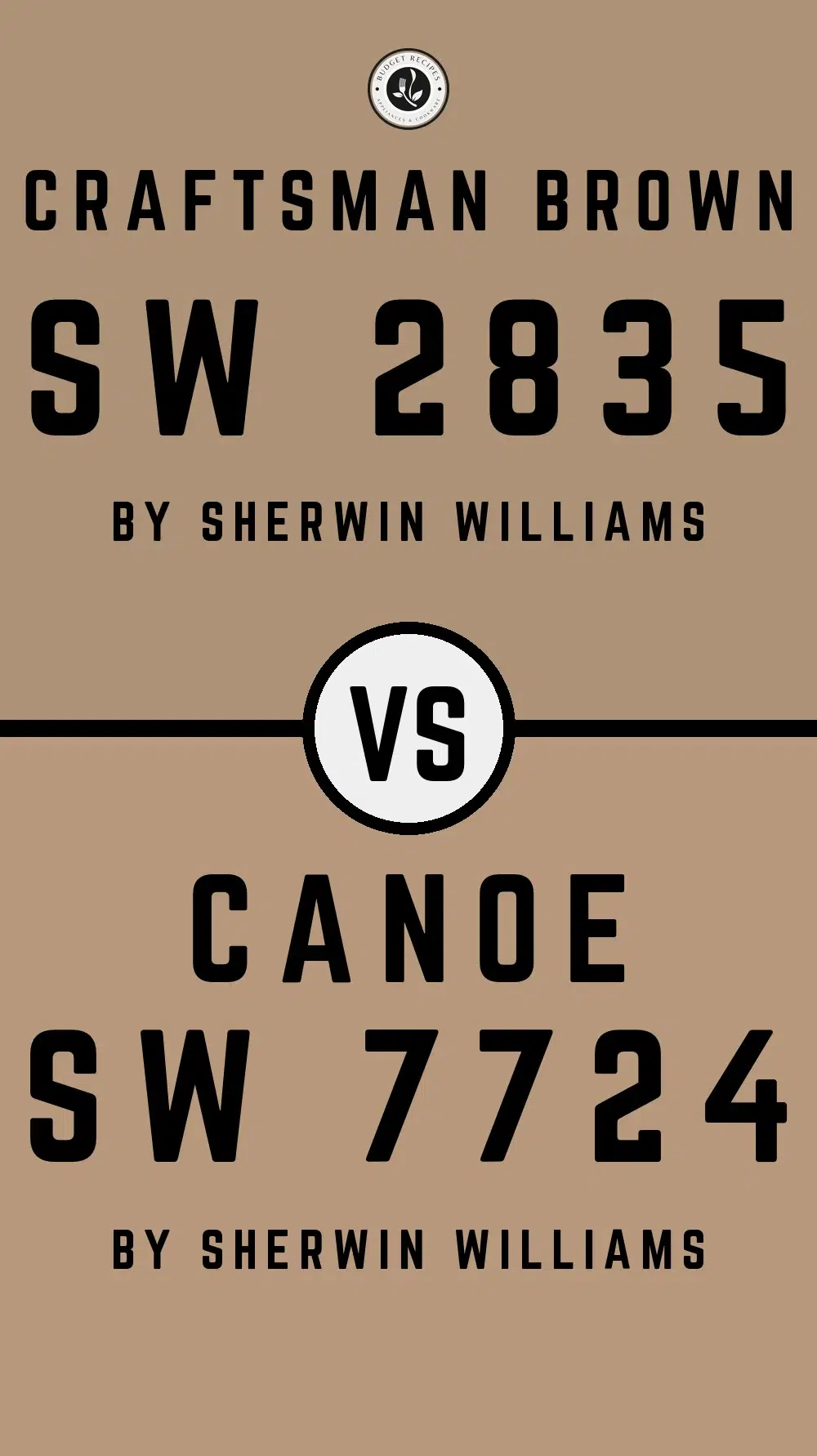 Craftsman Brown SW 2835 vs Canoe SW 7724