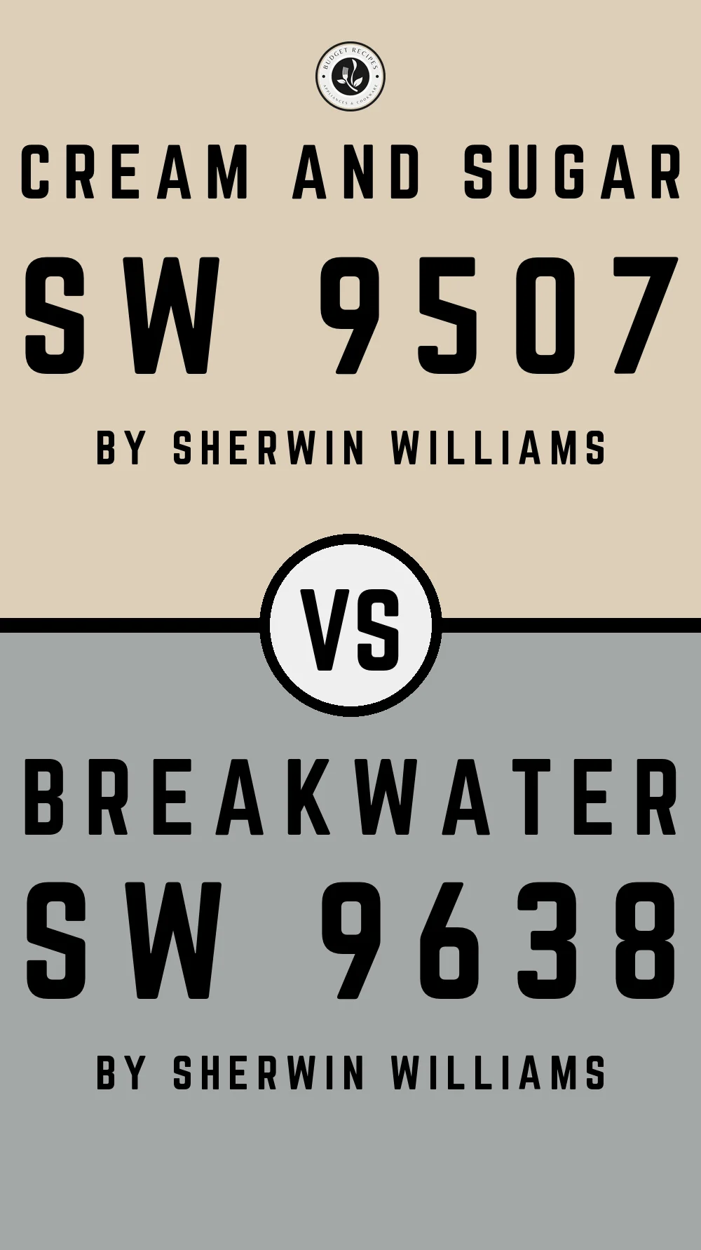 Cream and Sugar SW 9507 vs Breakwater SW 9638