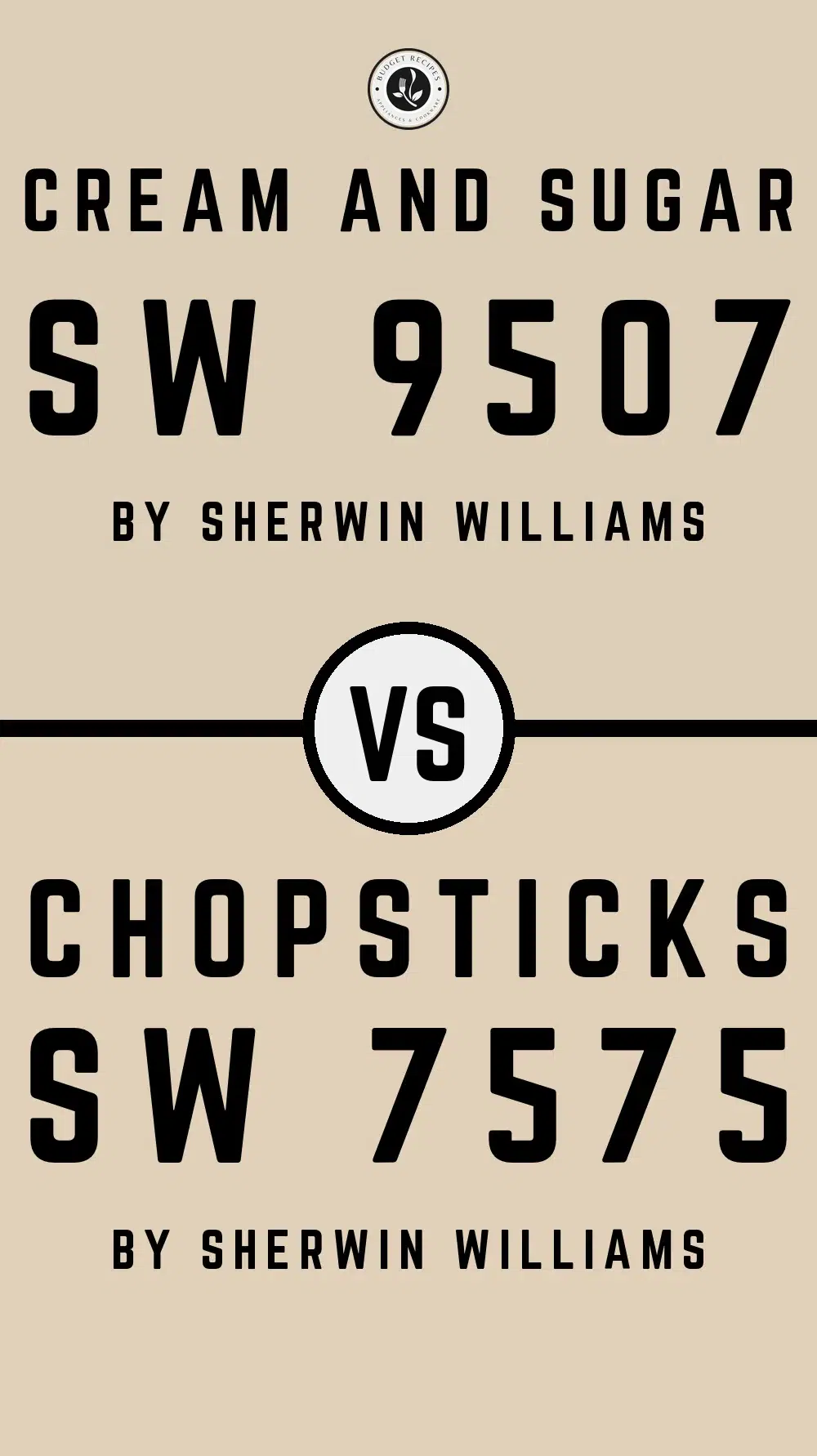 Cream and Sugar SW 9507 vs Chopsticks SW 7575