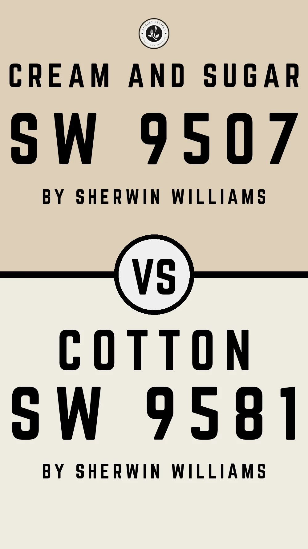 Cream and Sugar SW 9507 vs Cotton SW 9581